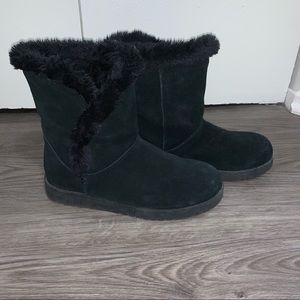 Black Fuzzy Winter Boots